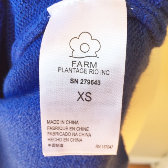 Farm Rio Tropical Floral Color Block Sweater XS - Picture 7 of 9